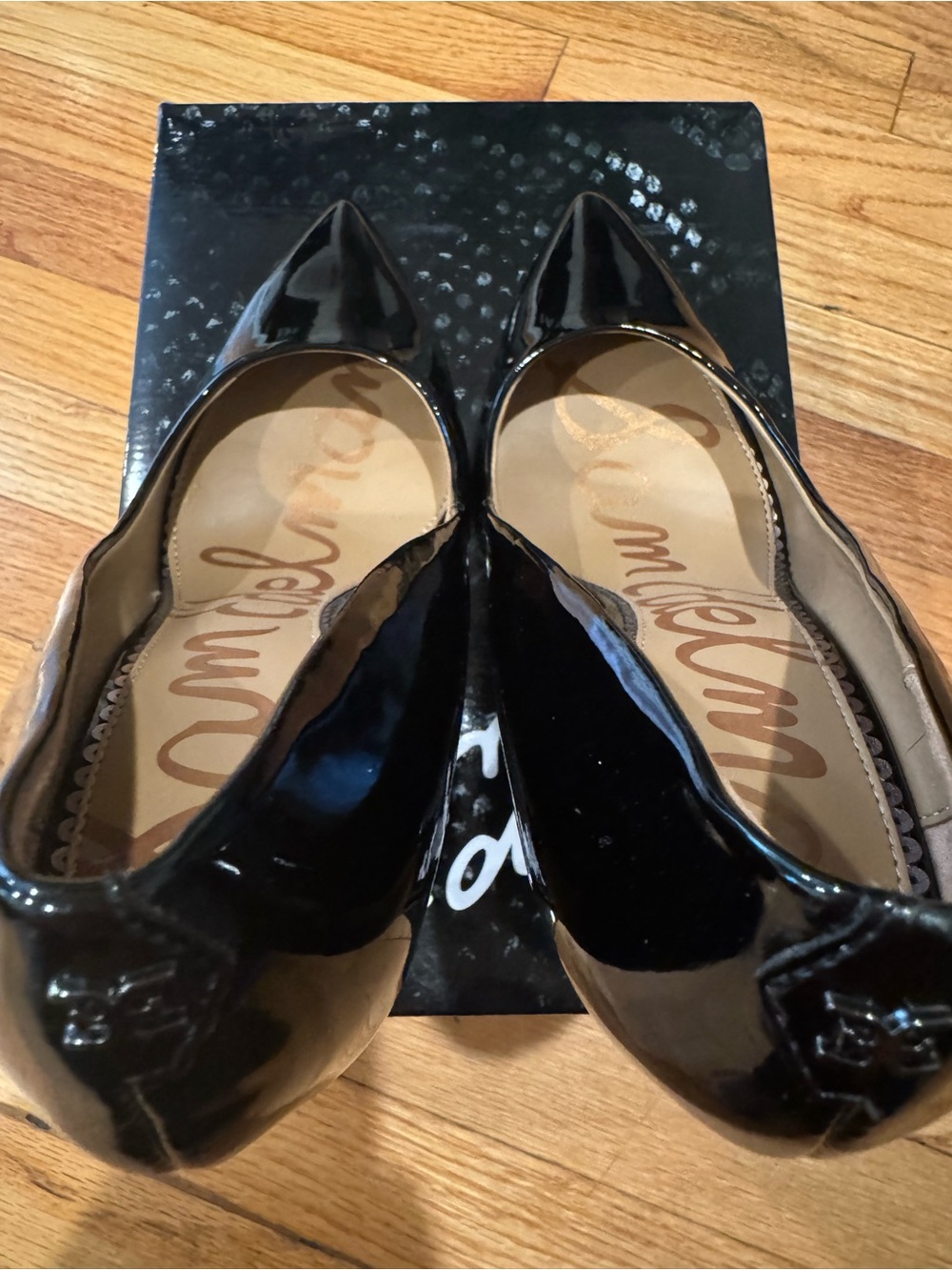 Sam Edelman Black Patent Stiletto Pumps - size 8.5 - Picture 4 of 8